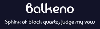 Balkeno by Benoît Sjöholm — Sans Serif Font — thumbnail 2
