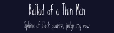 Ballad of a Thin Man by Harry Blakeman — Script Handwritten Font — thumbnail 2