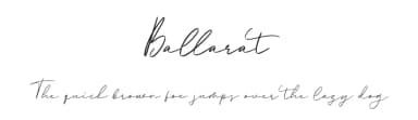 Ballarat by Vunira Design — Script Handwritten Font — thumbnail 1