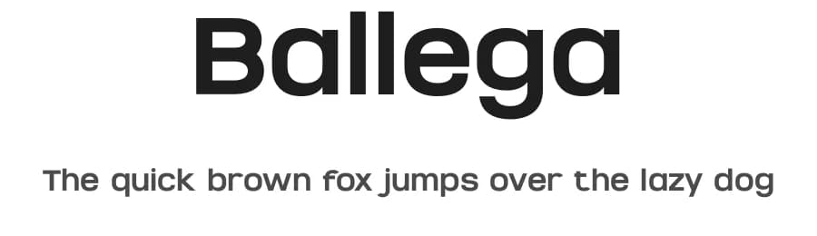 Ballega by BrandSemut — Sans Serif Font