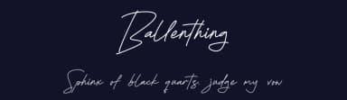 Ballenthing by Letterena Studios — Script Handwritten Font — thumbnail 2