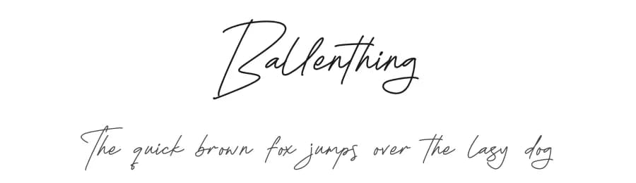 Ballenthing by Letterena Studios — Script Handwritten Font