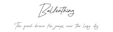 Ballenthing by Letterena Studios — Script Handwritten Font — thumbnail 1