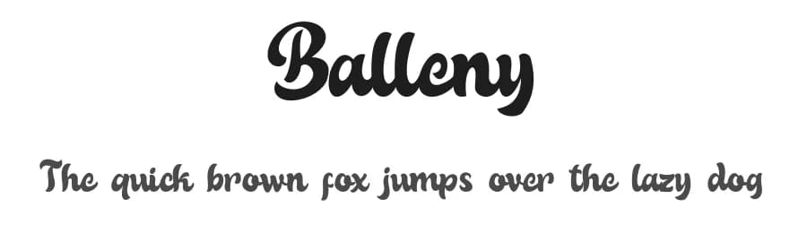 Balleny by Letterayu — Script Handwritten Font