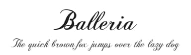 Balleria by Typefactoryco — Script Handwritten Font — thumbnail 1