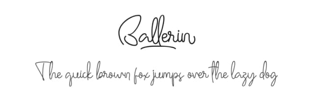 Ballerin by Jehoo Creative — Script Handwritten Font