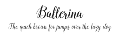 Ballerina by Rastype — Script Handwritten Font — thumbnail 1