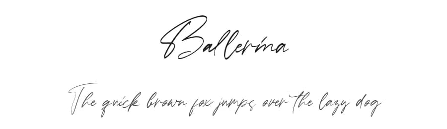 Ballerina by StringLabs Creative Studio — Script Handwritten Font