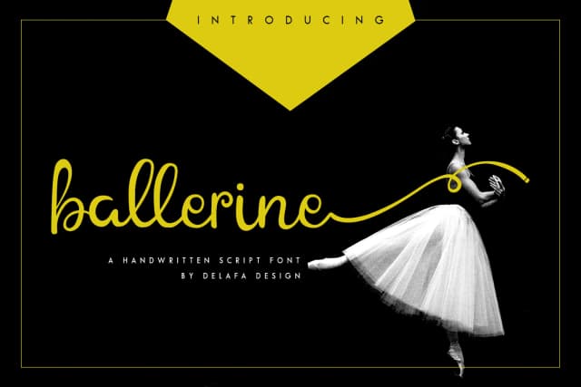 Ballerine Font by Delafa — Script Handwritten Font