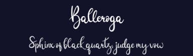 Balleroga by Surya Creatype — Script Handwritten Font — thumbnail 2