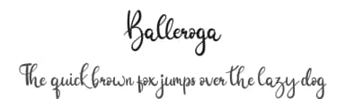 Balleroga by Surya Creatype — Script Handwritten Font — thumbnail 1