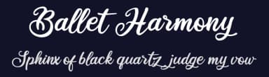 Ballet Harmony by cove703 — Script Handwritten Font — thumbnail 2