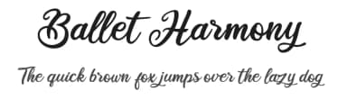 Ballet Harmony by cove703 — Script Handwritten Font — thumbnail 1