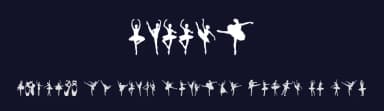 Ballet by Woodcutter — Dingbats Font — thumbnail 2