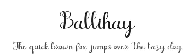 Ballihay by Portograph Studio — Script Handwritten Font