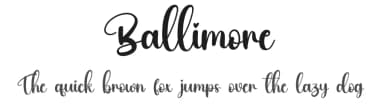 Ballimore by Scratchones — Script Handwritten Font — thumbnail 1