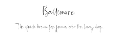 Ballimore by MJB Letters — Script Handwritten Font — thumbnail 1