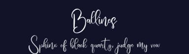 Ballines by Riki — Script Handwritten Font — thumbnail 2