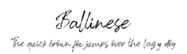 Ballinese by Supersemar Letter — Script Handwritten Font — thumbnail 1