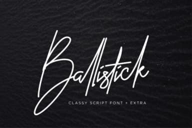 Ballistick Font by Sigit Dwipa — Script Handwritten Font — thumbnail 1