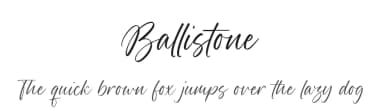 Ballistone by Timur Type — Script Handwritten Font — thumbnail 1
