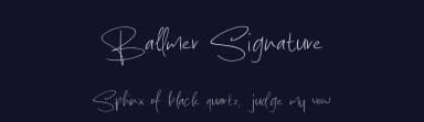 Ballmer Signature by MJType — Script Handwritten Font — thumbnail 2