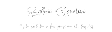 Ballmer Signature by MJType — Script Handwritten Font — thumbnail 1