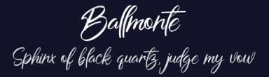Ballmonte by Febryl Arully — Script Handwritten Font — thumbnail 2