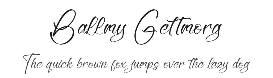 Ballmy Gettmorg by Letterena Studios — Script Handwritten Font