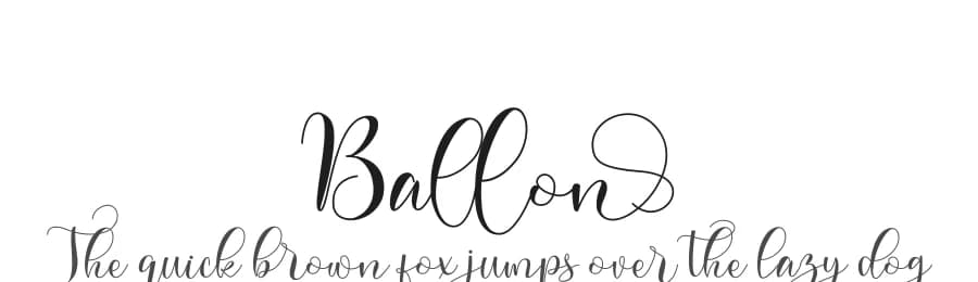 Ballon by infontree store — Script Handwritten Font