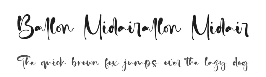 Ballon Midair by Din Studio — Script Handwritten Font — preview 1