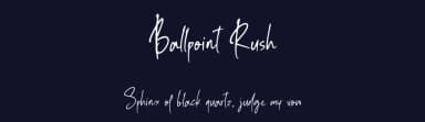Ballpoint Rush by Motokiwo — Script Handwritten Font — thumbnail 2