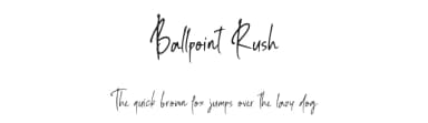 Ballpoint Rush by Motokiwo — Script Handwritten Font — thumbnail 1