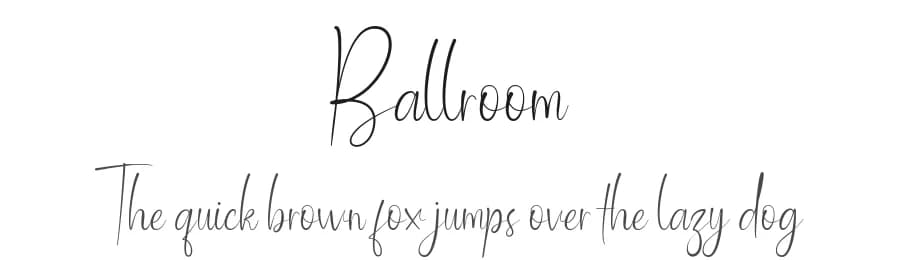 Ballroom by Sabrcreative — Script Handwritten Font