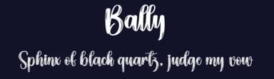 Bally by Scratchones — Script Handwritten Font — thumbnail 2
