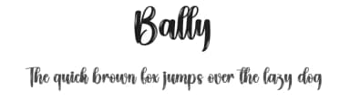 Bally by Scratchones — Script Handwritten Font — thumbnail 1