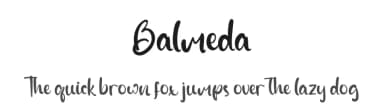 Balmeda by Kong Font — Script Handwritten Font — thumbnail 1