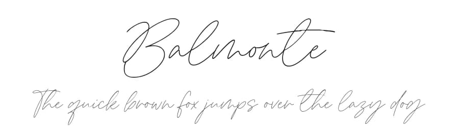Balmonte by Atha Ruah — Script Handwritten Font — preview 1