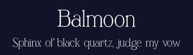 Balmoon by Font Kingdom — Serif Font — thumbnail 2