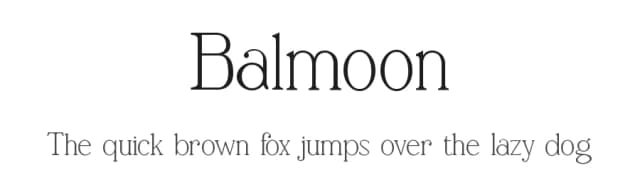 Balmoon by Font Kingdom — Serif Font