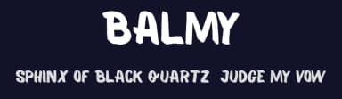 Balmy by Boris Garic — Script Handwritten Font — thumbnail 2