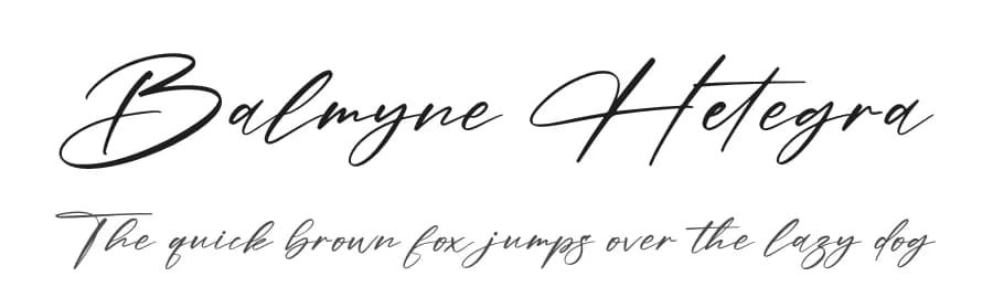 Balmyne Hetegra by Letterena Studios — Script Handwritten Font