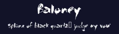 Baloney by Robotic Attack Fonts — Script Handwritten Font — thumbnail 2
