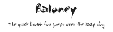 Baloney by Robotic Attack Fonts — Script Handwritten Font — thumbnail 1