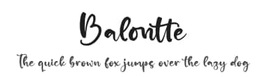 Balontte by Letterena Studios — Script Handwritten Font — thumbnail 1