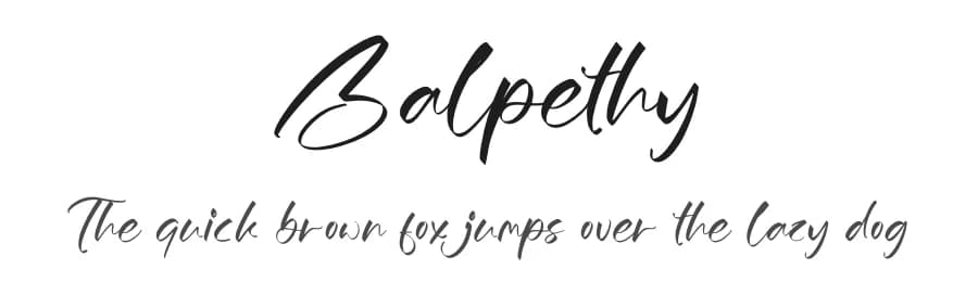 Balpethy by Letterena Studios — Script Handwritten Font
