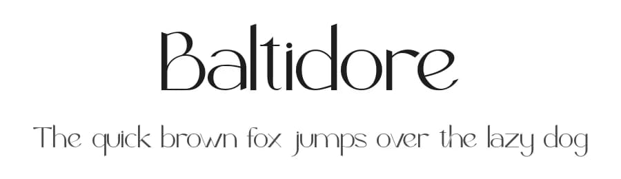 Baltidore by Pixesia Studio — Sans Serif Font