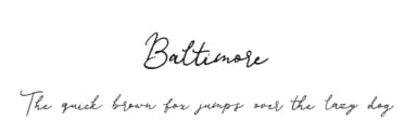 Baltimore by hustletter — Script Handwritten Font — thumbnail 1
