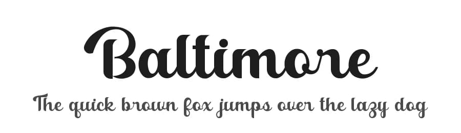 Baltimore by Yan Studio — Script Handwritten Font