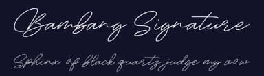 Bambang Signature by DM Letter Studio - Dimas Prasetyo — Script Handwritten Font — thumbnail 2